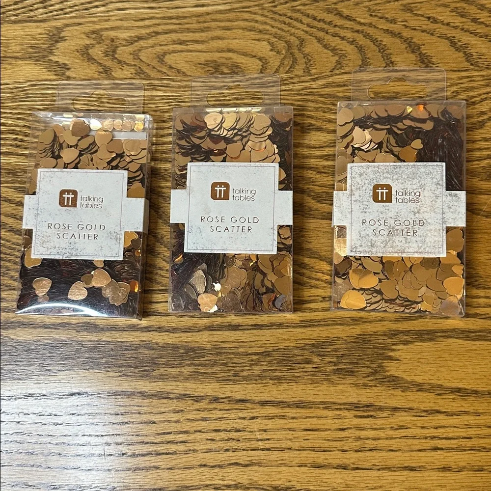 Talking Tables Rose Gold Scatter Three Packages